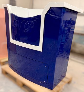 A stunning Royal Blue Hydro Spa