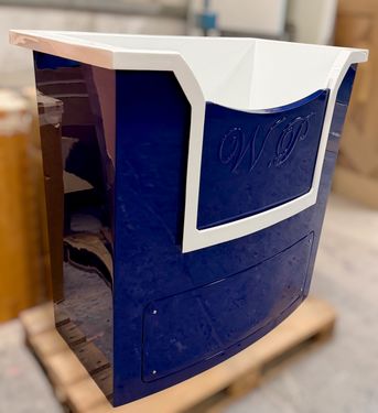 A stunning Royal Blue Hydro Spa